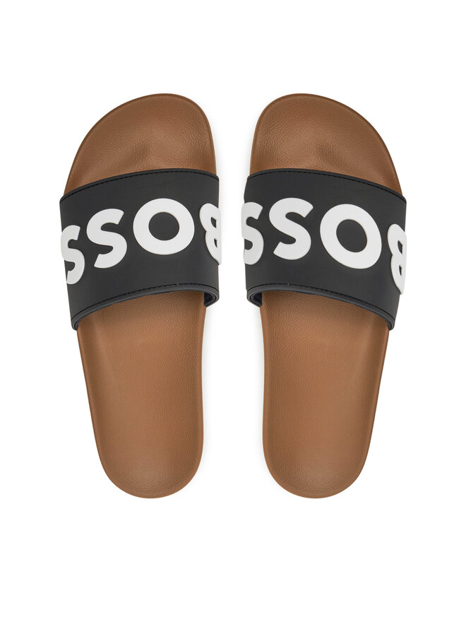 BOSS Pantoletten Boss Kirk Slid rblg N 50498241 Beige