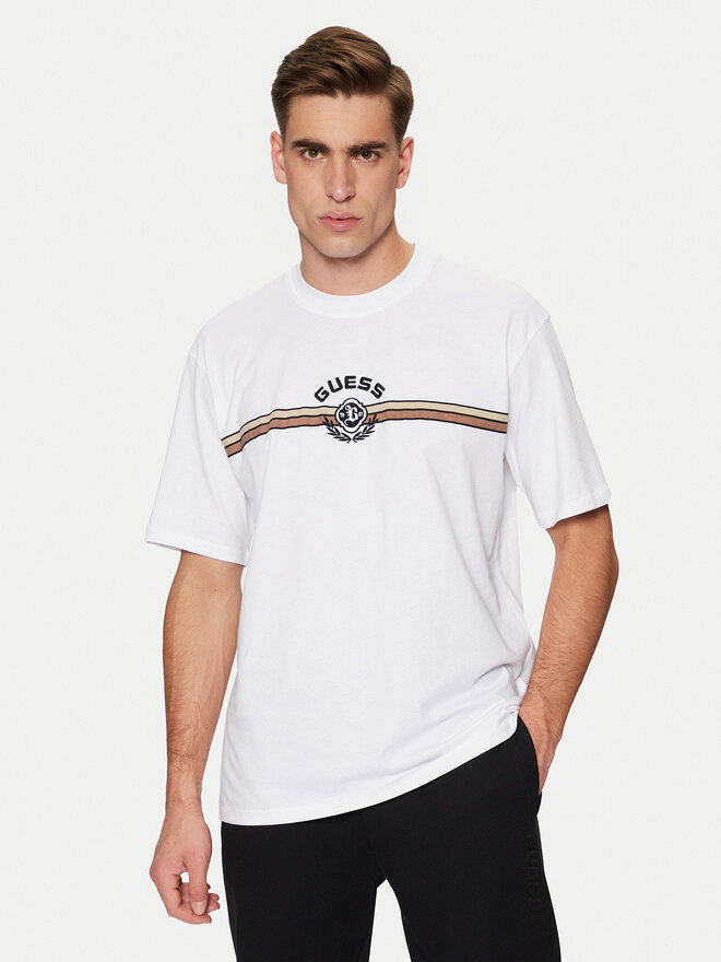 Guess Guess Camiseta Z5RI02 I3Z14 Blanco Regular Fit