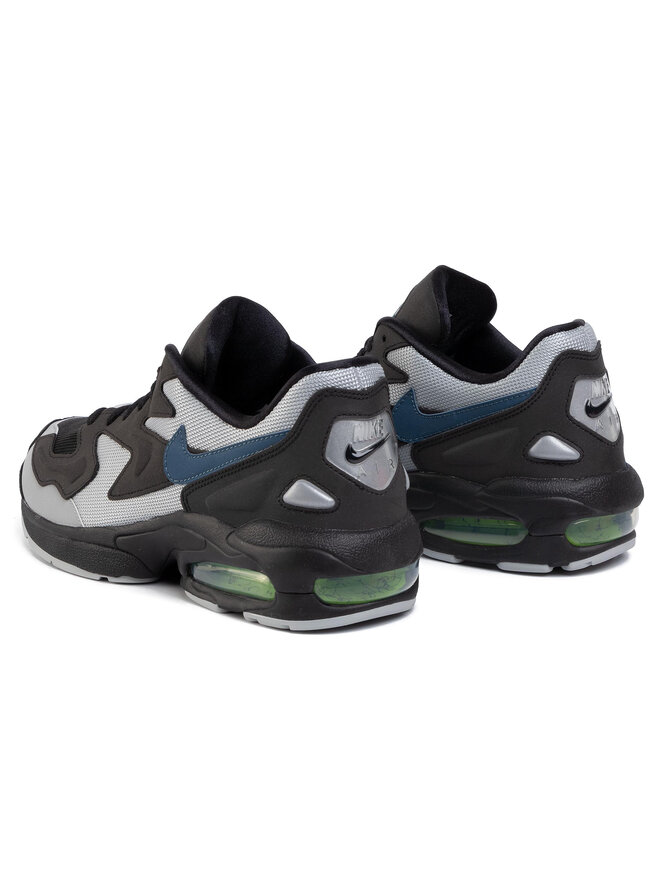 nike air max2 light black thunderstorm & volt