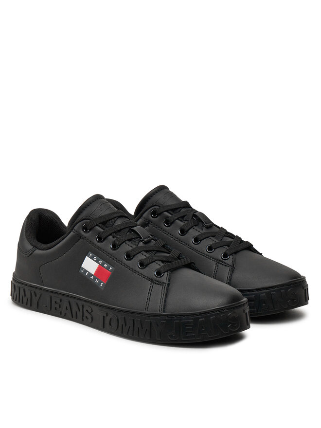 Tommy Jeans Sneakersy Tommy Jeans Tjw Logo Outsole Sneaker Ess EN0EN02703 Czarny