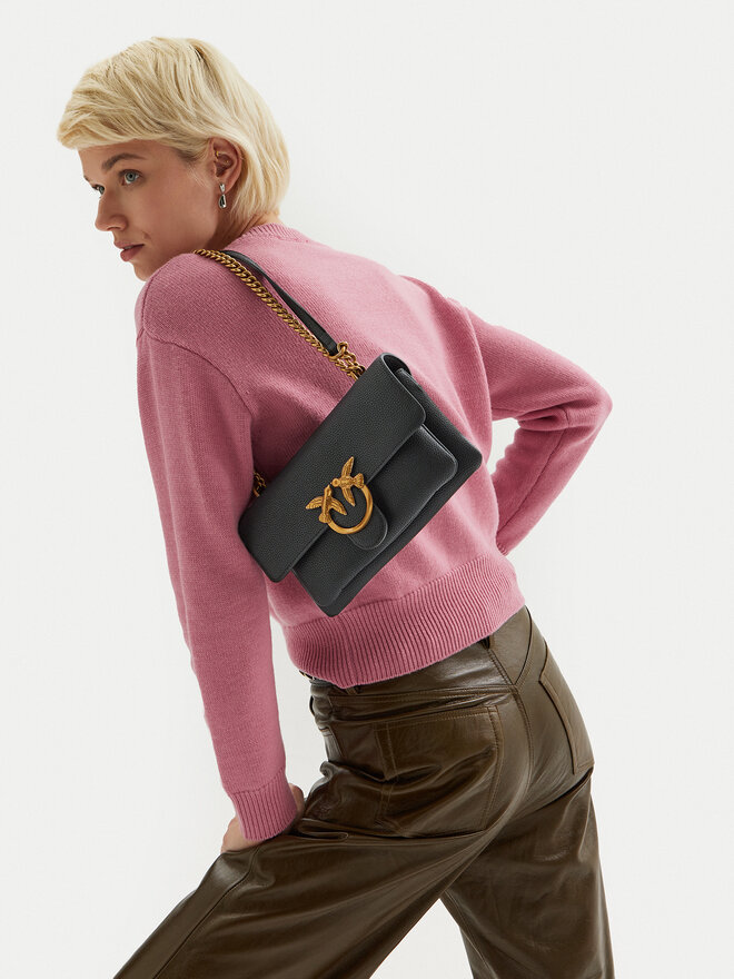PINKO Bolso PINKO Love One Soft Mini AI 24-25 PLTT 104528 A29Q Negro