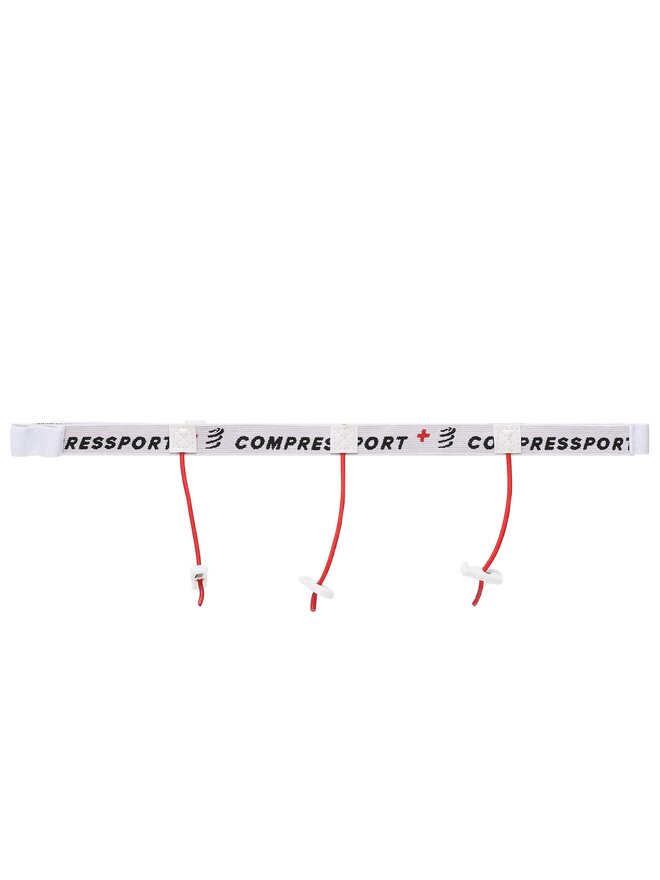 Compressport Αθλητική ζώνη Compressport Race Belt CU00013B Λευκό