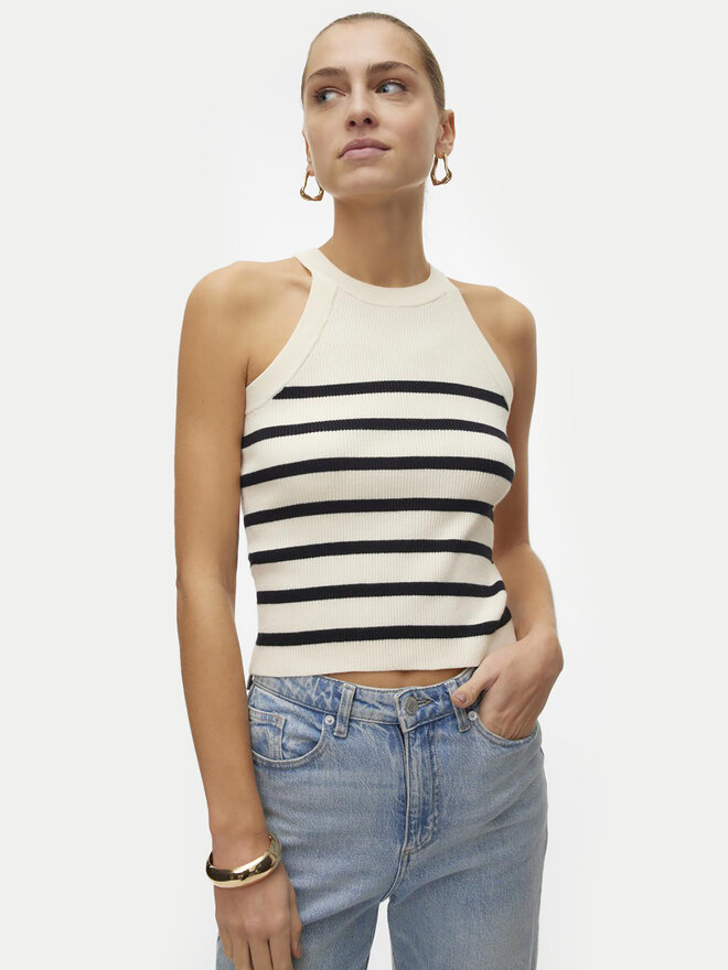 Vero Moda Vero Moda Felső Saba 10306826 Bézs Slim Fit