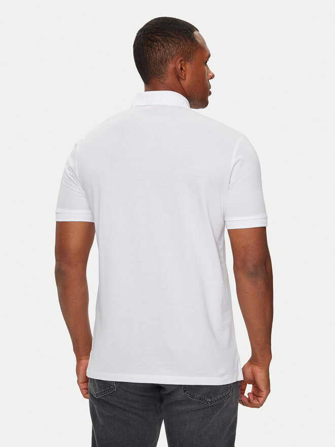 HUGO Hugo Polo marškinėliai Dereso222 50466202 Balta Slim Fit
