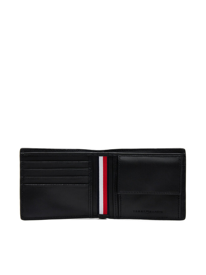 Tommy Hilfiger Veľká pánska peňaženka Tommy Hilfiger Th Corp Cc And Coin AM0AM13245 Čierna