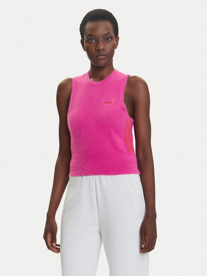 adidas adidas Τοπ JW3648 Ροζ Slim Fit