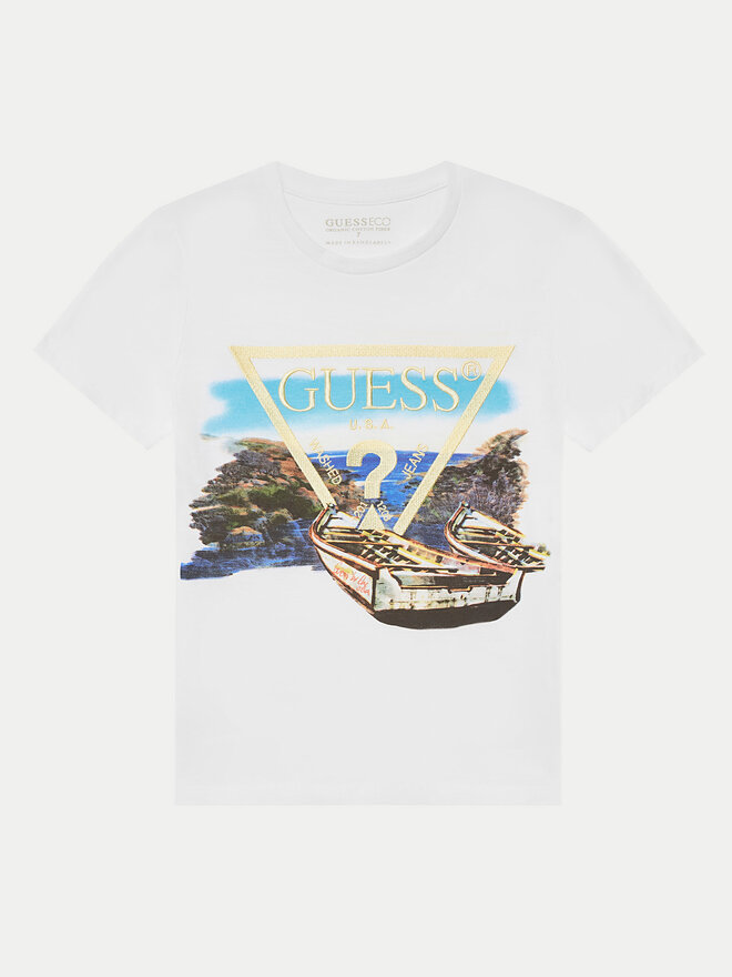 Guess Guess T-Shirt L5GI07 K6XN4 Λευκό Regular Fit