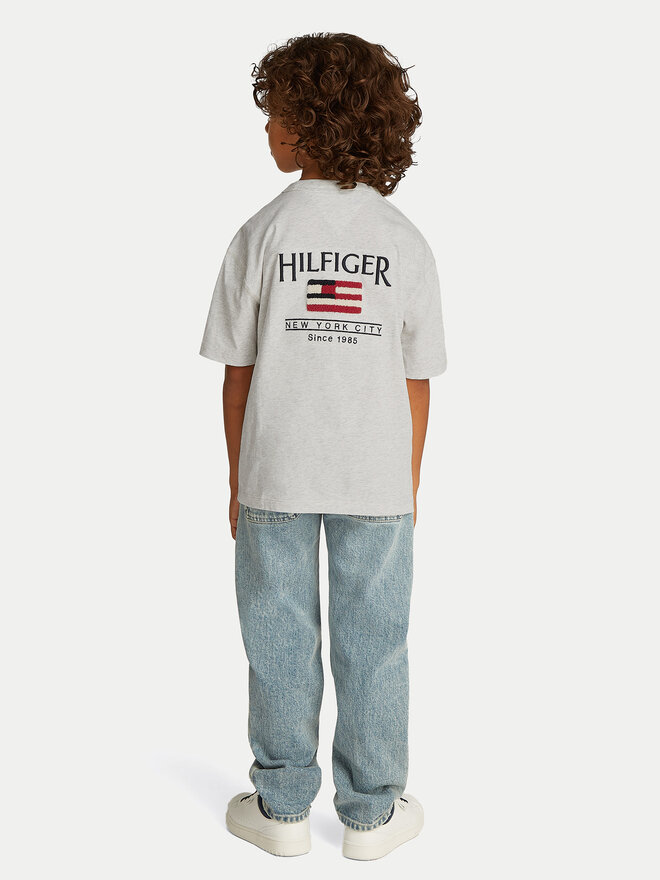 Tommy Hilfiger Tommy Hilfiger Marškinėliai KB0KB09531 S Pilka Regular Fit