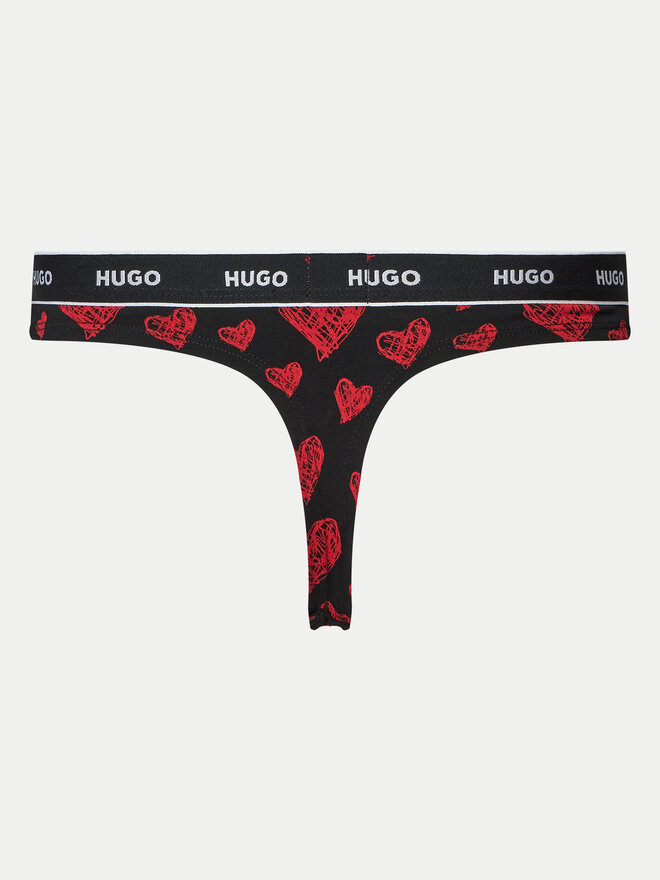 HUGO HUGO Στρίνγκ 50510622 Μαύρο