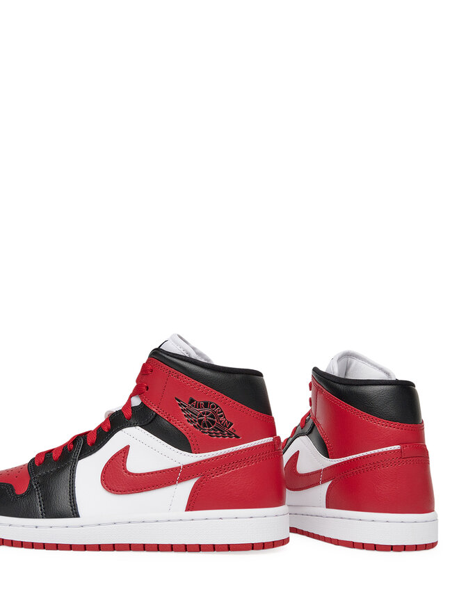Nike Sneakersy Nike Wmns Air Jordan 1 Mid BQ6472 079 Czerwony