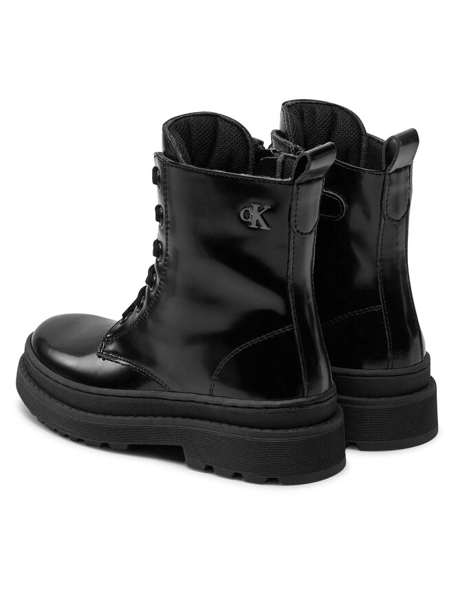 Calvin Klein Jeans Туристически oбувки Calvin Klein Jeans Lace-Up Bootie V4A5-81031-1453 M Черен