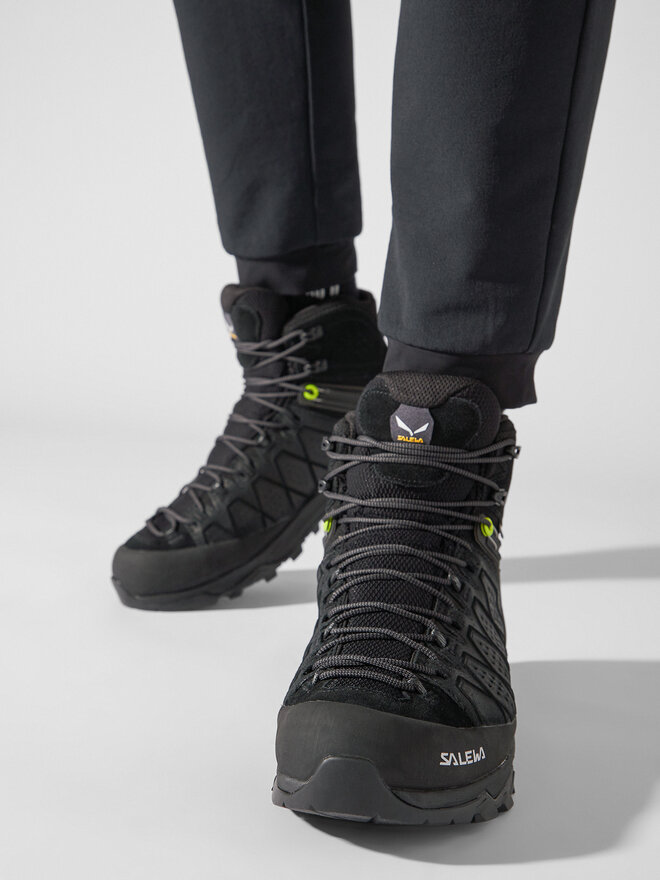 Trekkingschuhe Salewa Ms Alp Trainer 2 Mid Gtx GORE TEX 61382 0971 Schwarz eschuhe