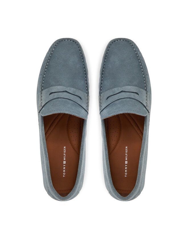 Tommy Hilfiger Мокасини Tommy Hilfiger Casual Hilfiger Suede Driver FM0FM04998 Сив