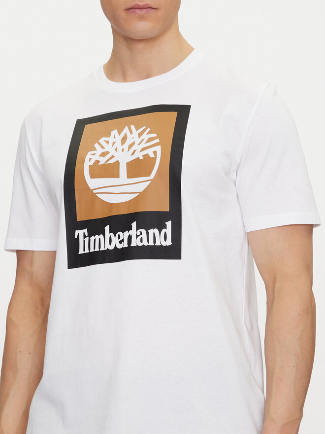 Timberland Timberland Camiseta TB0A5QS2 Blanco Regular Fit