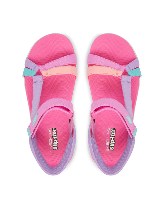Skechers Sandalen Skechers Slip-Ins: Go Walk Flex Sandal - Lots Of Sol 303028L/MLT Violett