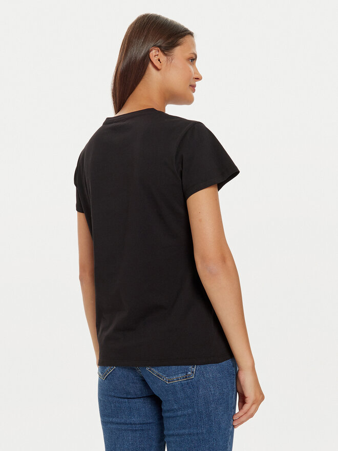 Liu Jo Liu Jo Camiseta TF4209 J6040 Negro Regular Fit