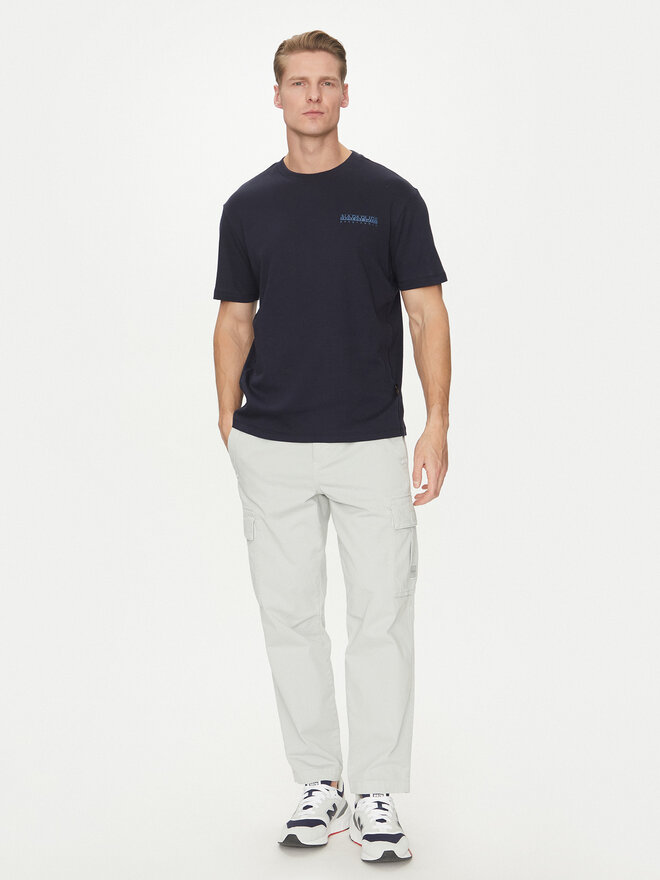 Napapijri Napapijri T-Shirt S-Vanni NP0A4IED Dunkelblau Regular Fit