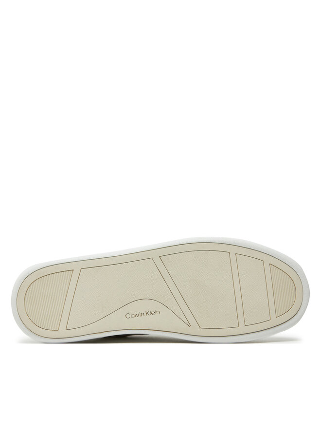 Calvin Klein Сникърси Calvin Klein Cupsole Lace Up - Lth Sue Mix HW0HW02435 Бежов