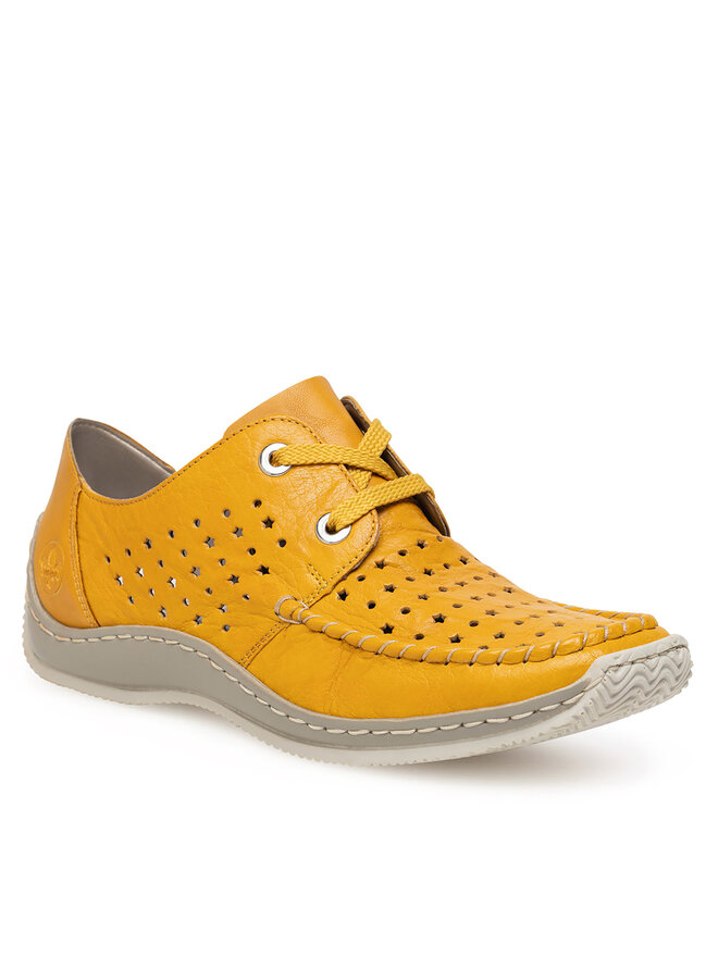 Rieker Pantofi Rieker L1716-68 Galben