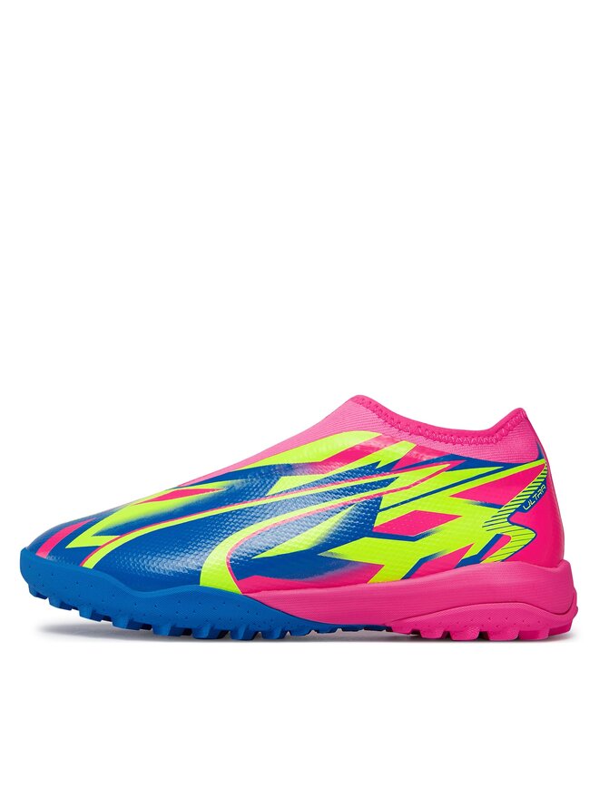 Puma Buty do piłki nożnej Puma Ultra Match LL Energy TT + Mid Jr Lumino 107556 01 Różowy