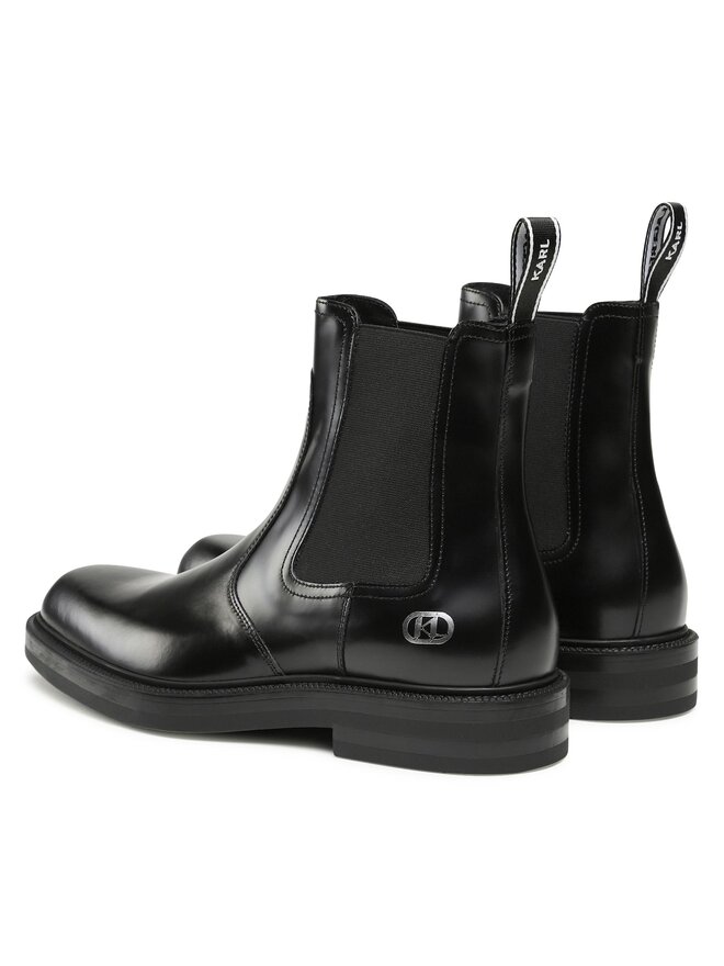 KARL LAGERFELD Kotníková obuv s elastickým prvkem KARL LAGERFELD KL11443 Černá