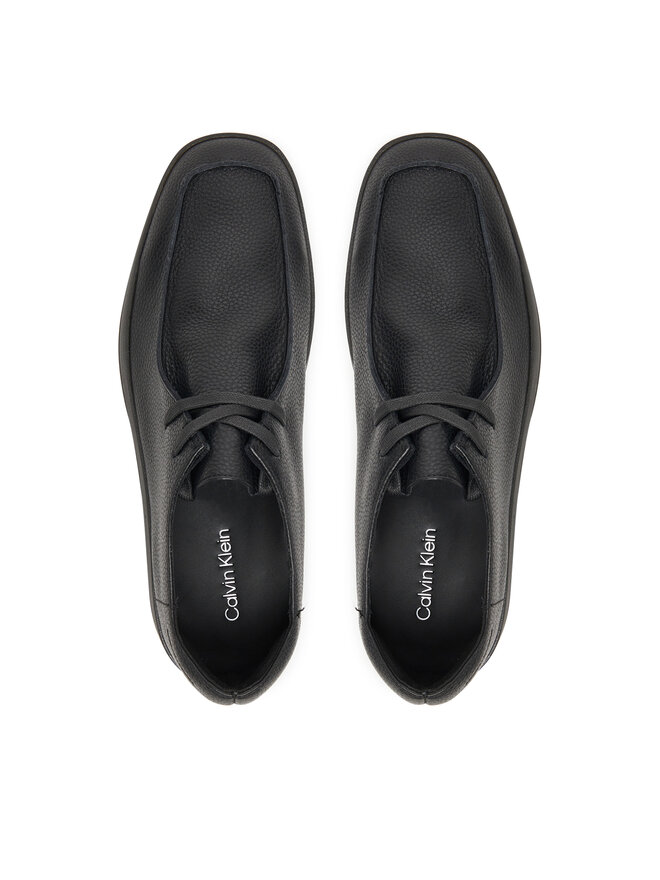 Calvin Klein Κλειστά παπούτσια Calvin Klein Hybrid Cup Wallabee Lth HM0HM02062 Μαύρο