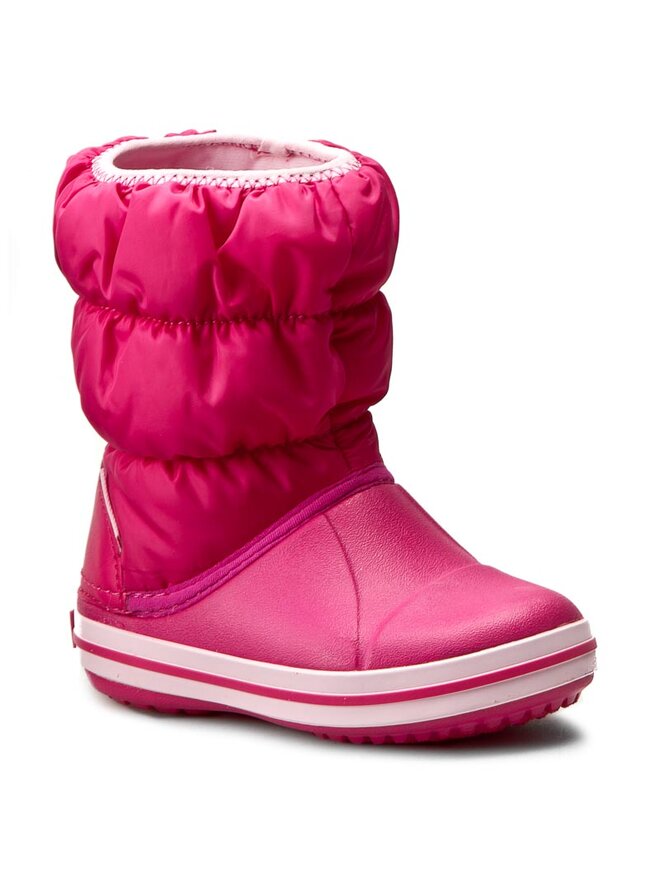 Crocs Снігоходи Crocs Winter Puff Boot Kids 14613 Рожевий