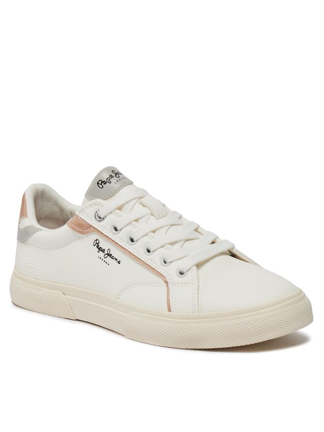 Pepe Jeans Sneakersy Pepe Jeans Kenton Mix W PLS31560 Bílá
