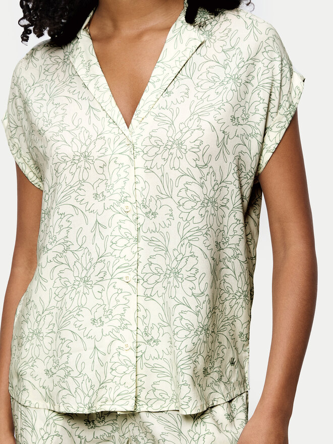 Triumph Triumph Pizsama Boyfriend 10222611 Zöld Relaxed Fit