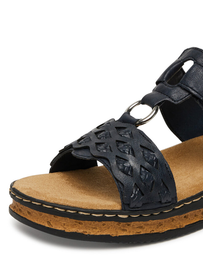 Rieker Pantoletten Rieker 629K9-14 Dunkelblau