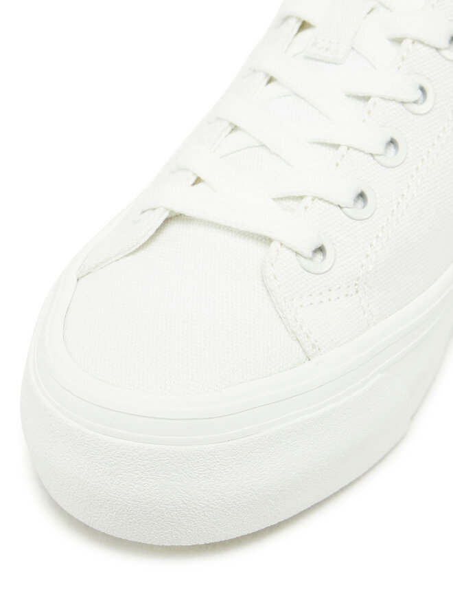Calvin Klein Jeans Πάνινα παπούτσια Calvin Klein Jeans Vulc Flatform Low Cv Mg YW0YW01763 Λευκό