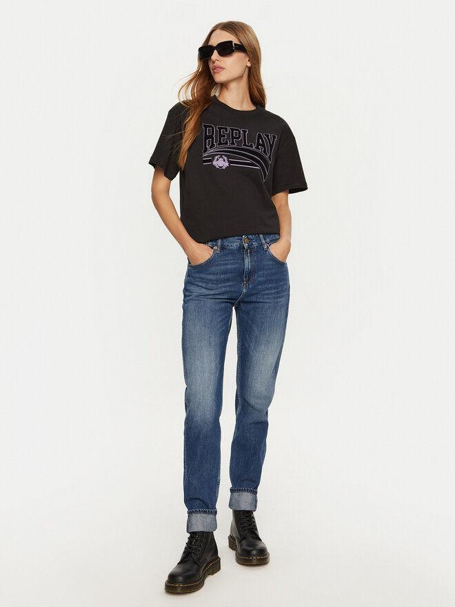 REPLAY REPLAY T-Shirt W3089E.000.23608P Μαύρο Regular Fit