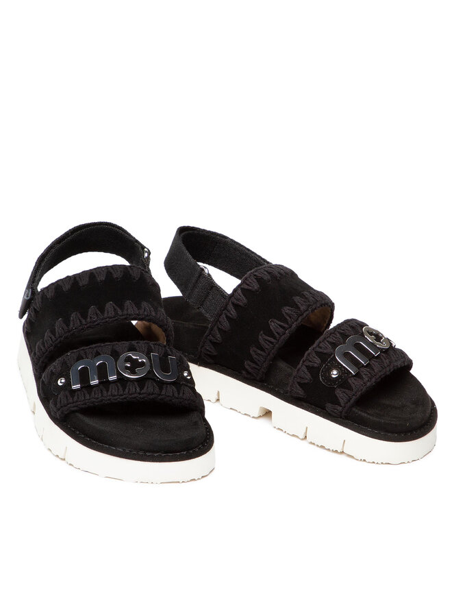 Mou Sandále Mou New Bio Sandal SW461001A Čierna