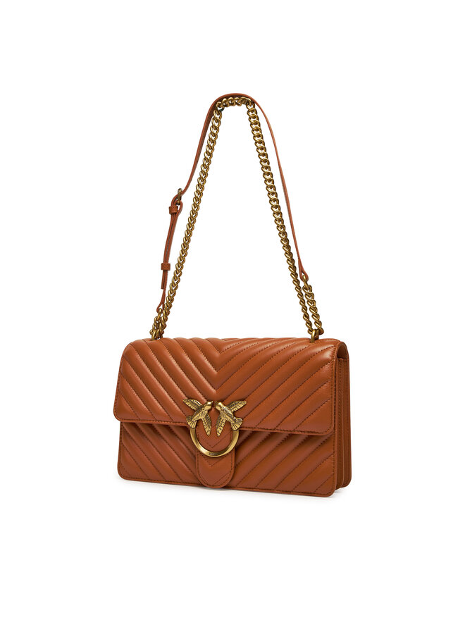 PINKO Kabelka PINKO Love One Classic Dc PE 24 PLTT 100941 A0GK Hnědá