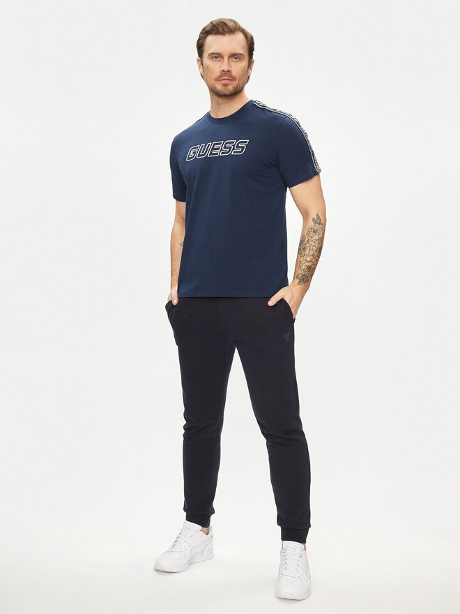 Guess Guess Marškinėliai Arlo Z4GI18 J1314 Mėlyna Regular Fit