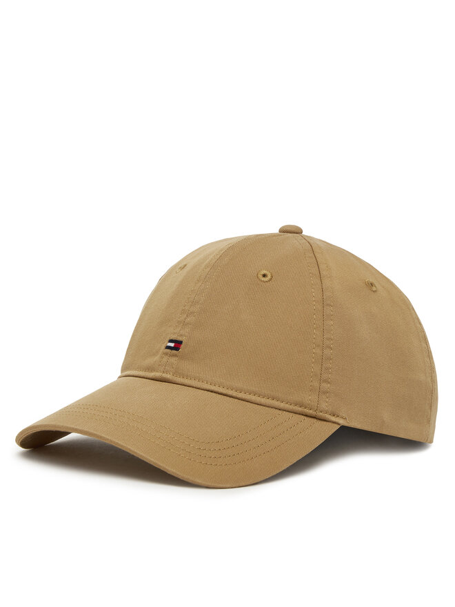 Tommy Hilfiger Καπέλο Jockey Tommy Hilfiger Essential Flag Soft Cap AW0AW17632 Μπεζ