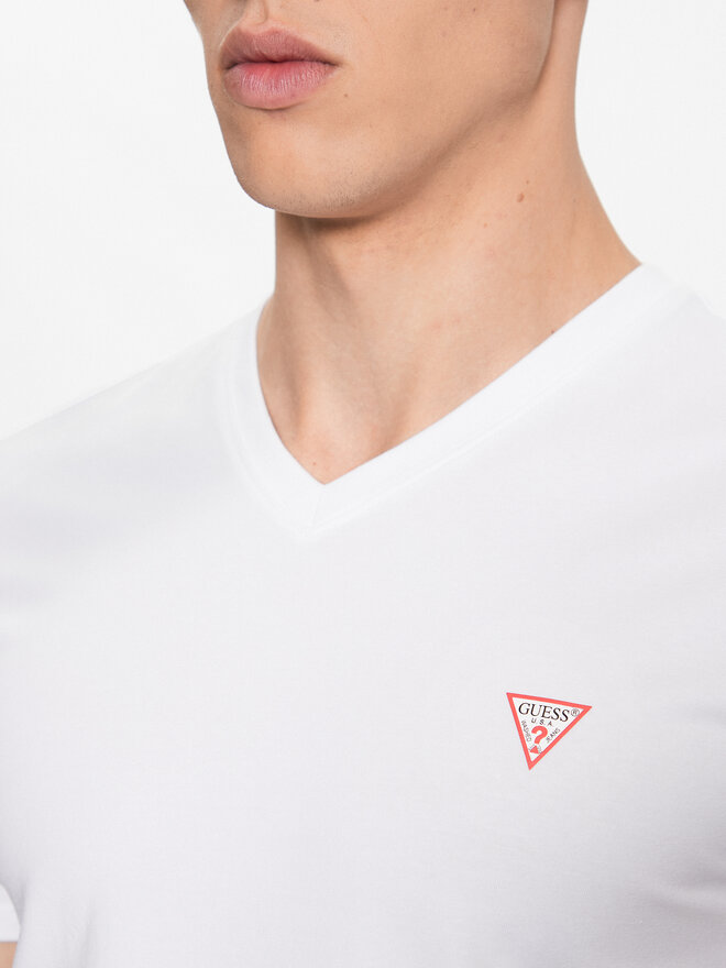 Guess Guess Marškinėliai M2YI32 J1314 Balta Slim Fit
