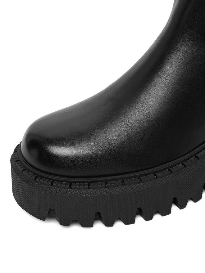 DeeZee Kotníková obuv s elastickým prvkem DeeZee 25365-7B Černá