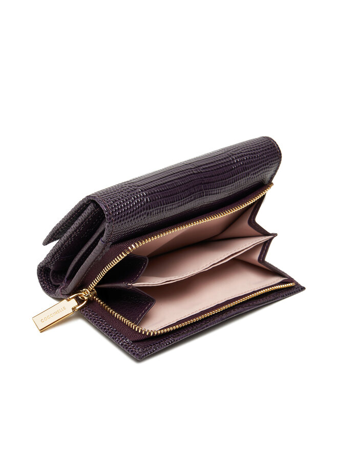 Coccinelle Große Damen Geldbörse Coccinelle TL4 Metallic Lizard E2 TL4 11 66 01 Violett