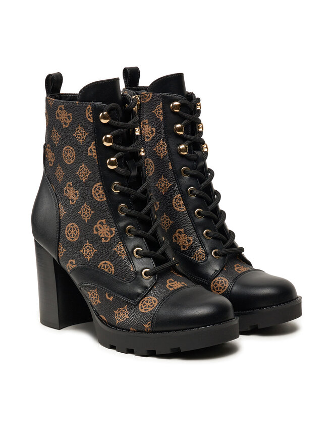 Guess Polokozačky Guess FL8NYD FAL10 Černá