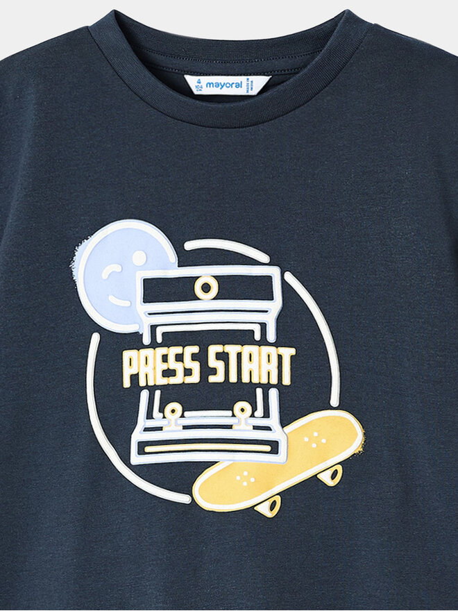 Mayoral Mayoral T-Shirt 3012 Dunkelblau Regular Fit