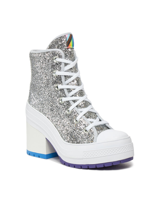 Converse Botines Converse Chuck 70 De Luxe Heel Pride A06028C Plata