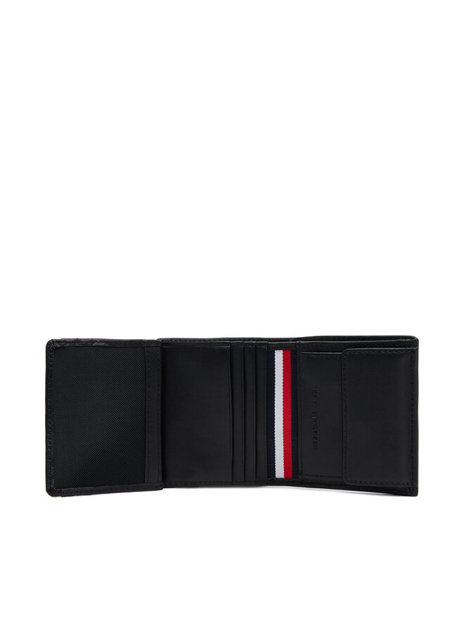 Tommy Hilfiger Portofel Mare pentru Bărbați Tommy Hilfiger Th Corp Trifold AM0AM13247 Negru