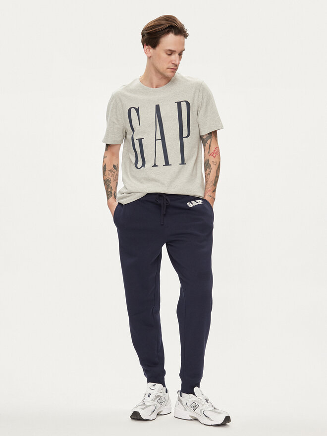 Gap Gap Marškinėliai 866774-02 Pilka Regular Fit