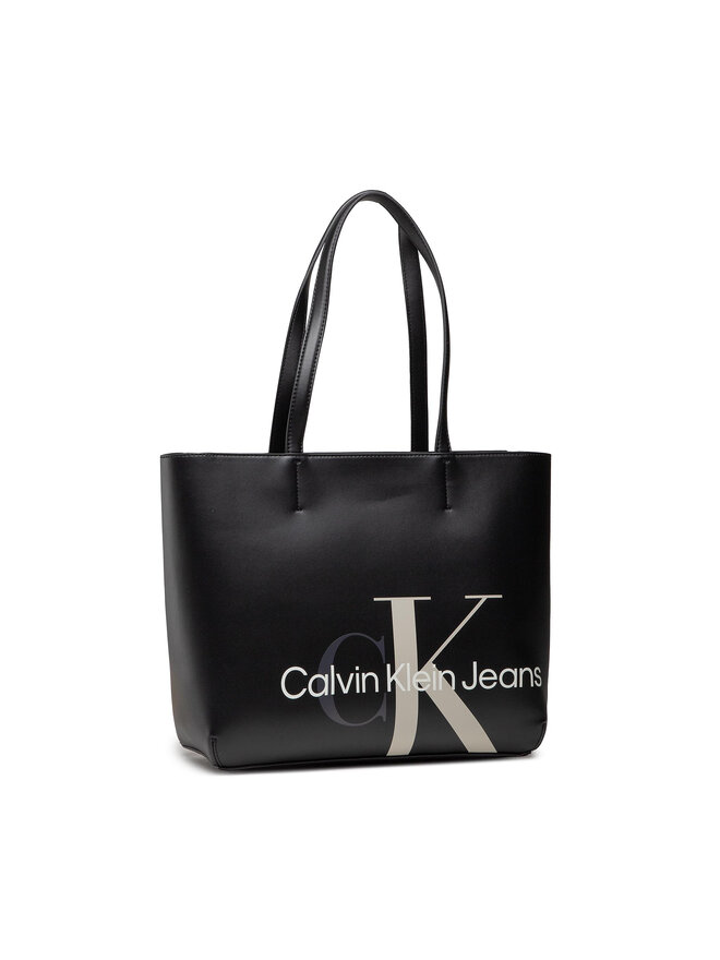 Calvin Klein Jeans Handtasche Calvin Klein Jeans Sculpted Mono Shopper K60K608928 Schwarz