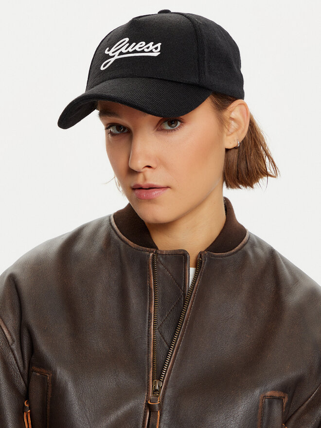 Guess Gorra con visera Guess AW5182 WOL01 Negro