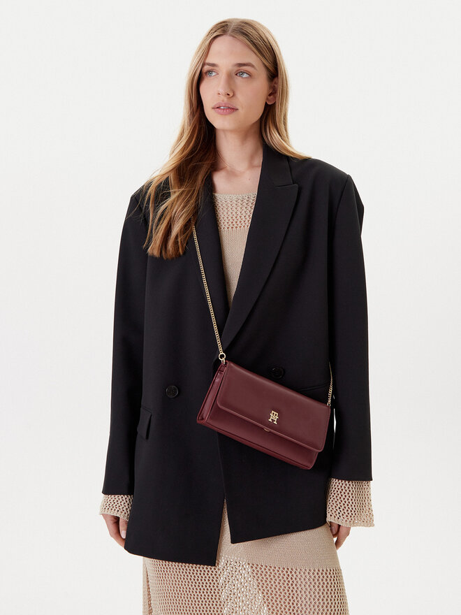 Tommy Hilfiger Handtasche Tommy Hilfiger AW0AW16891 Dunkelrot