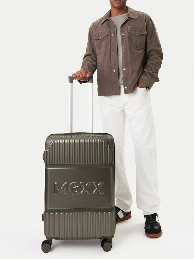 MEXX Mittlerer Koffer MEXX CEO-MEXX-037-M-SILVER Silberfarben