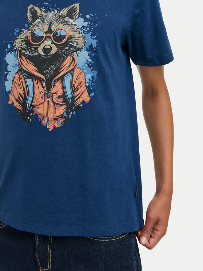 Blend Blend Camiseta 20717754 Azul Regular Fit