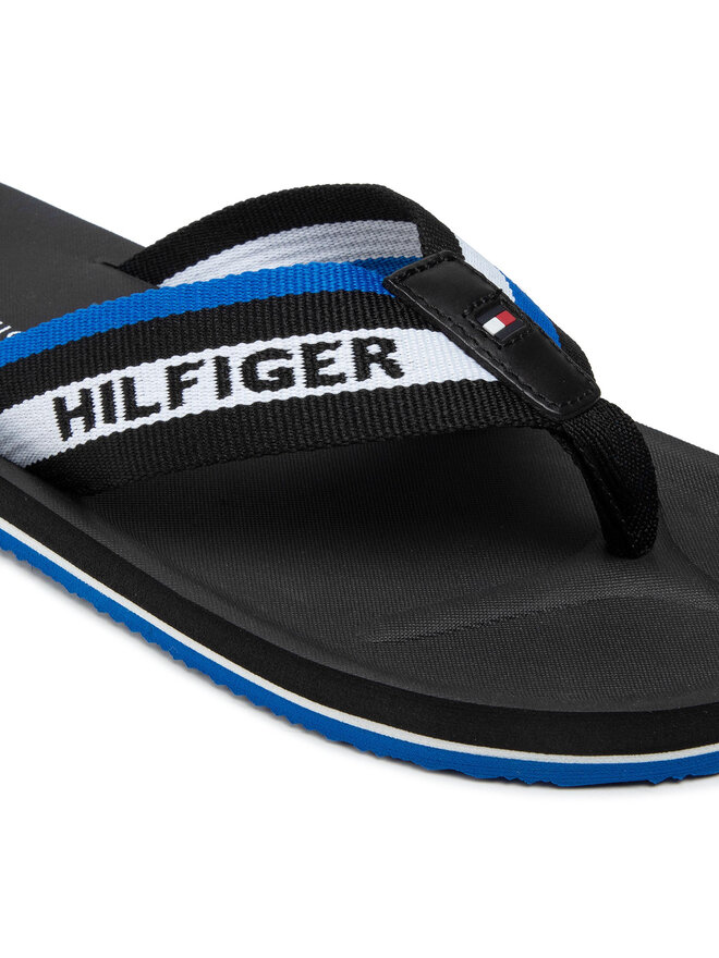 Tommy Hilfiger Джапанки Tommy Hilfiger Sporty Comfort Beach Sandal FM0FM03388 Черен